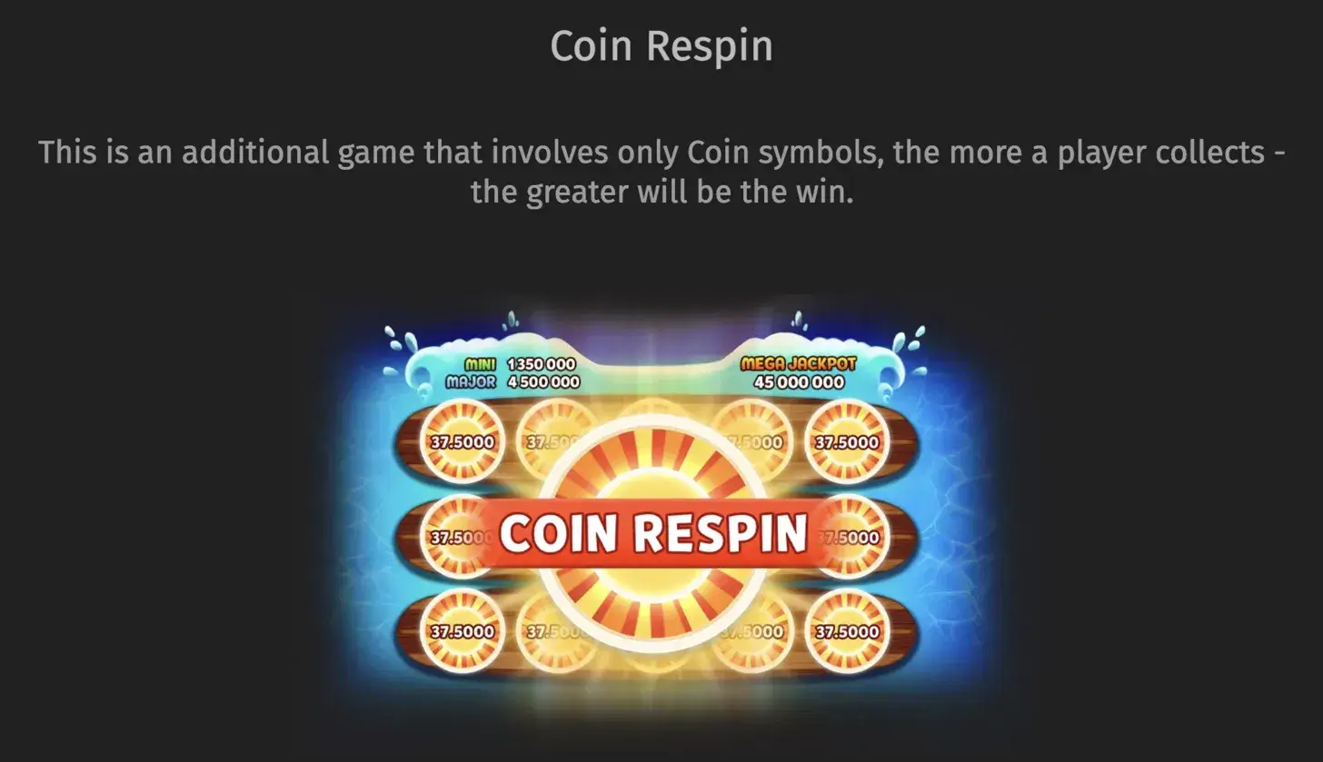 Aloha King Elvis Coin Respin Feature — grid filled with high-value coin symbols